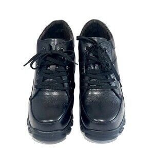 CALDEN K107216 Shoes Size 8 Black 5.2 Inches Elevator Height Increase Leather